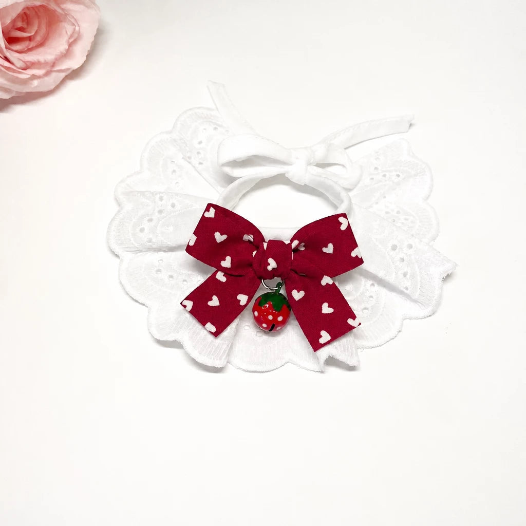 Pet Bib with Bow for Cats and Dogs