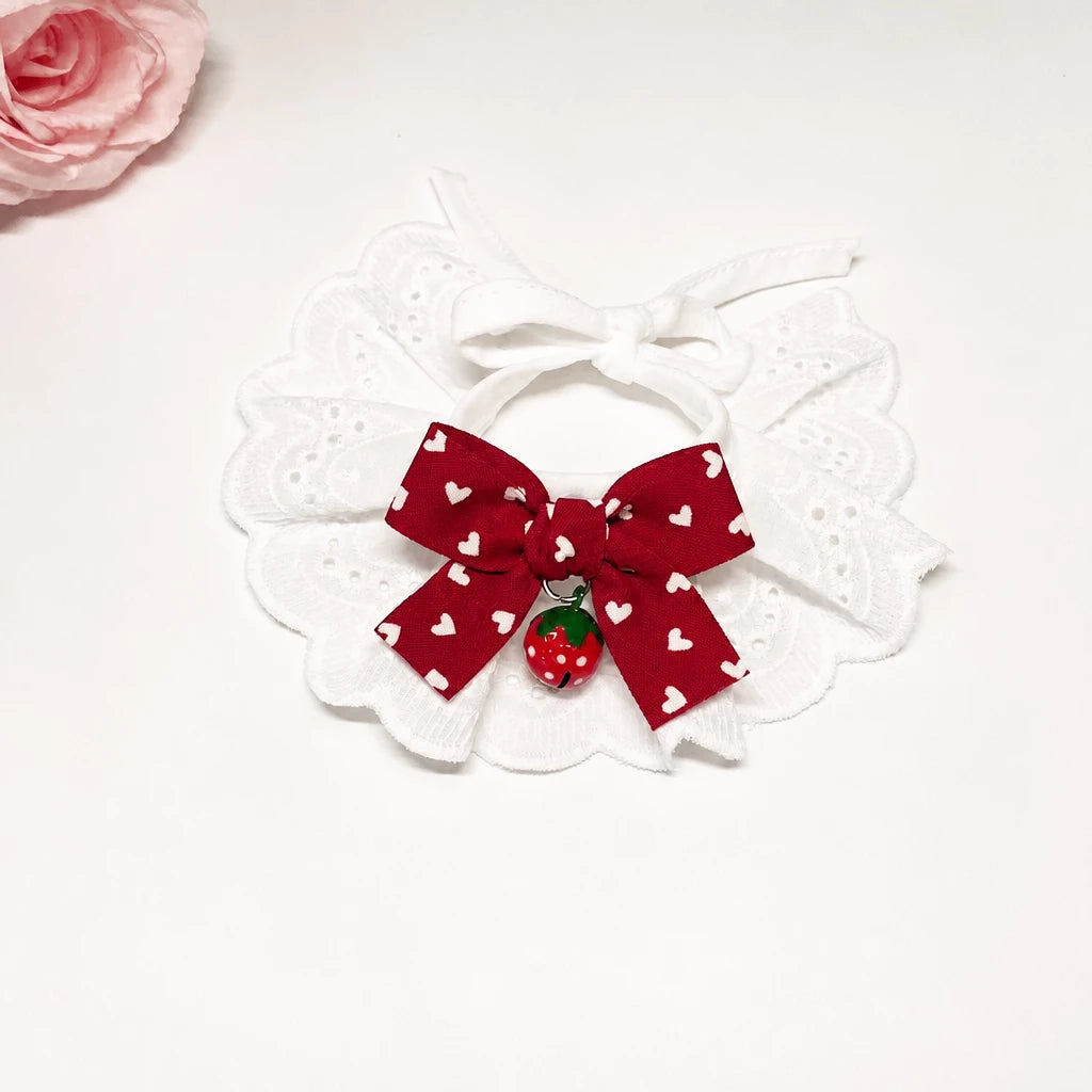 Pet Bib with Bow for Cats and Dogs