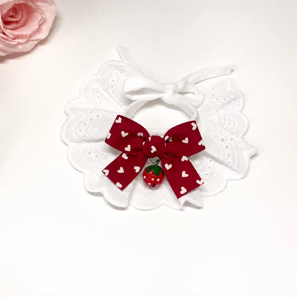 Pet Bib with Bow for Cats and Dogs