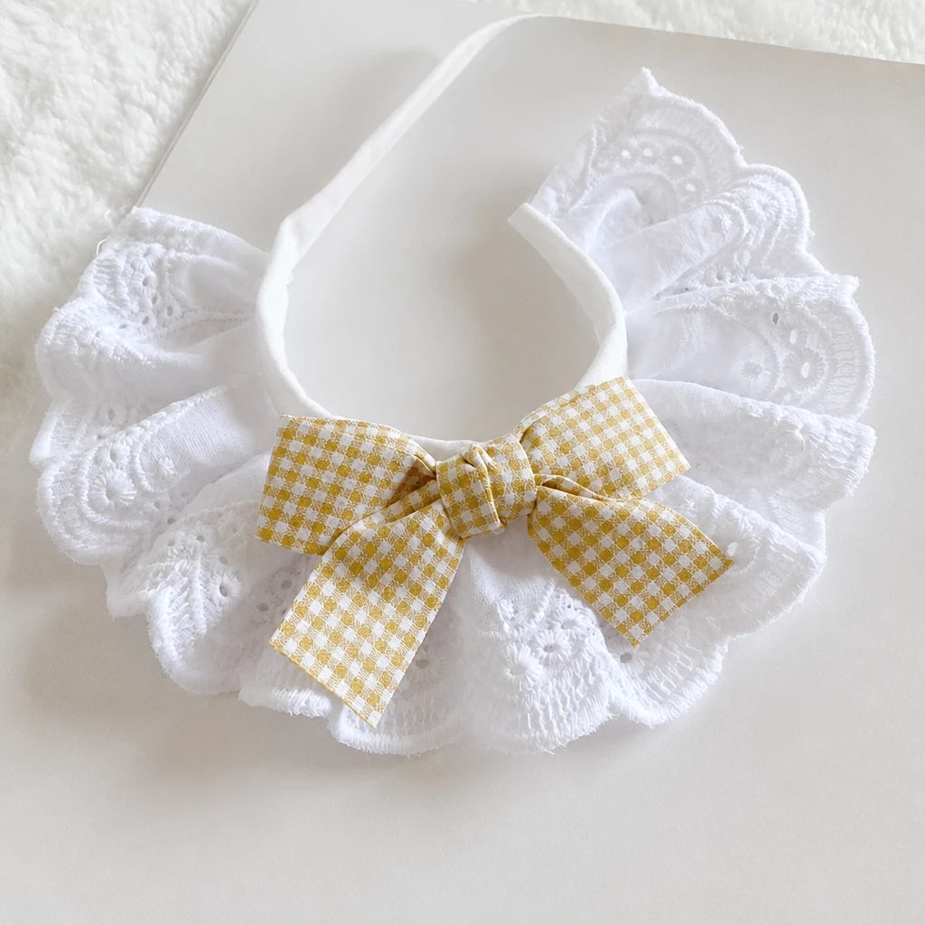 Pet Bib with Bow for Cats and Dogs