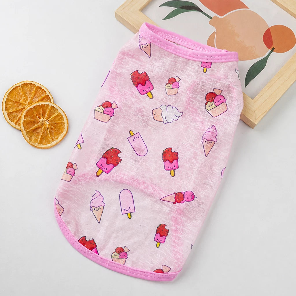 Lightweight Polyester Pet Dress for Cats and Small Dogs