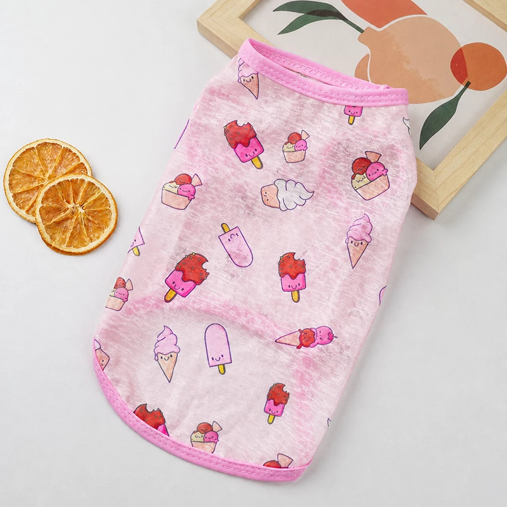 Lightweight Polyester Pet Dress for Cats and Small Dogs