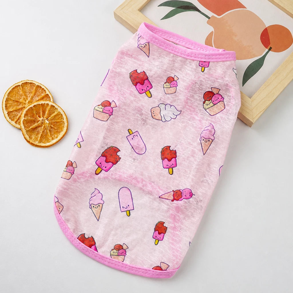 Lightweight Polyester Pet Dress for Cats and Small Dogs