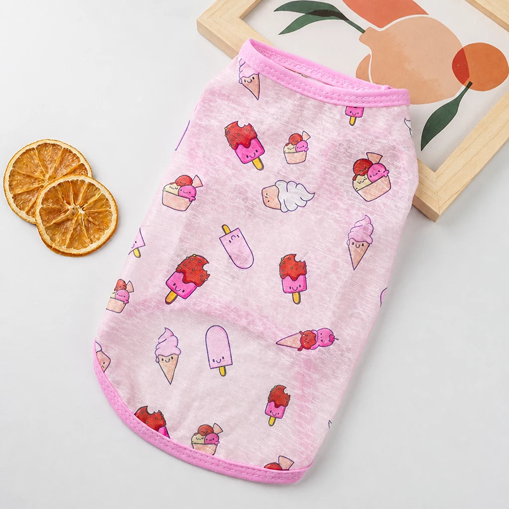 Lightweight Polyester Pet Dress for Cats and Small Dogs