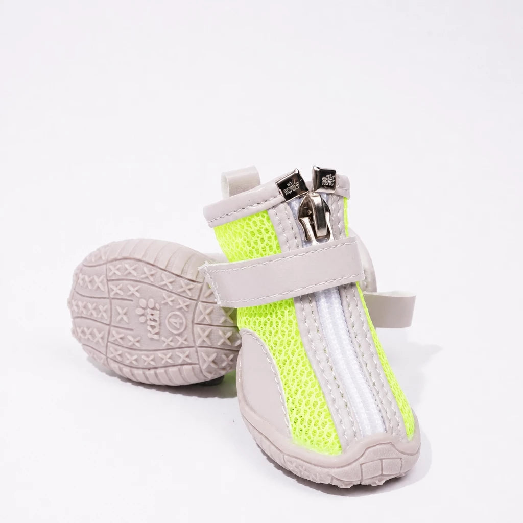 Oxford Cloth Small Dog Shoes with Zipper Closure