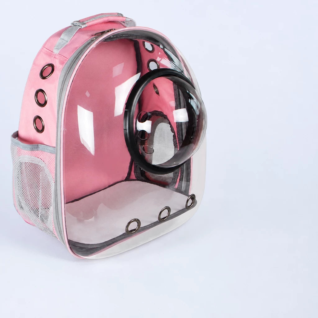 Cat Backpack Carrier with Panoramic Window and Side Vents
