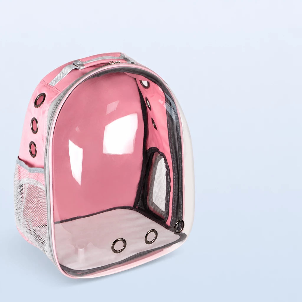 Cat Backpack Carrier with Panoramic Window and Side Vents