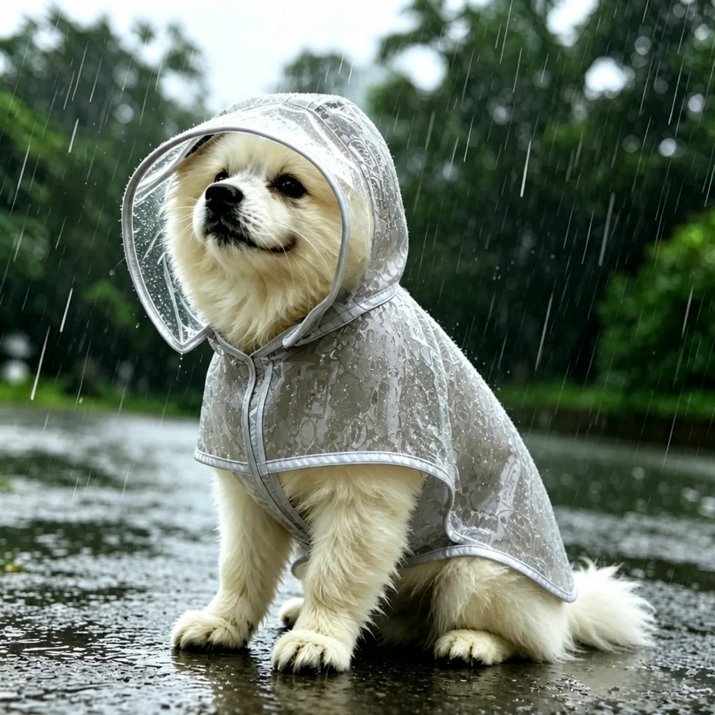 Waterproof Reflective Dog Raincoat for Small to Medium Dogs