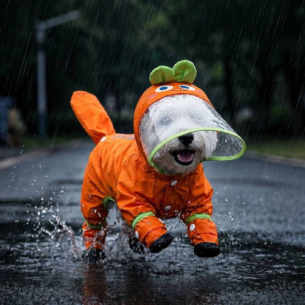 Waterproof Four-Leg Dog Raincoat