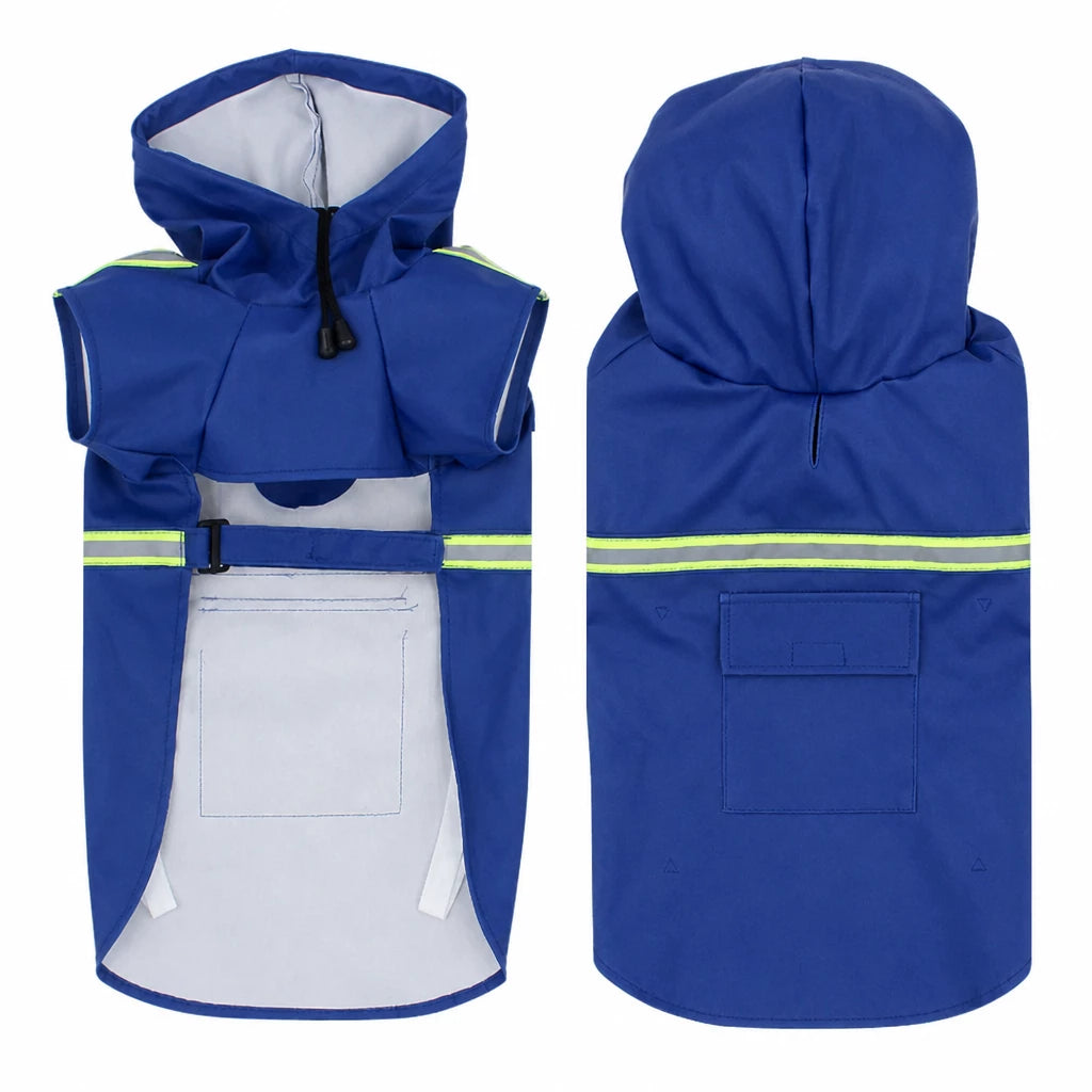 Hooded Reflective Dog Rain Cape