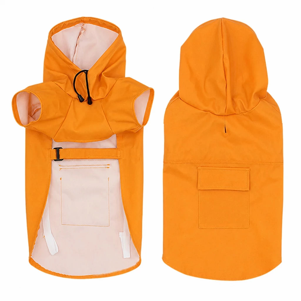Hooded Reflective Dog Rain Cape