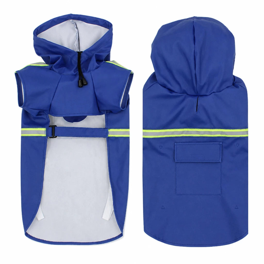 Hooded Reflective Dog Rain Cape