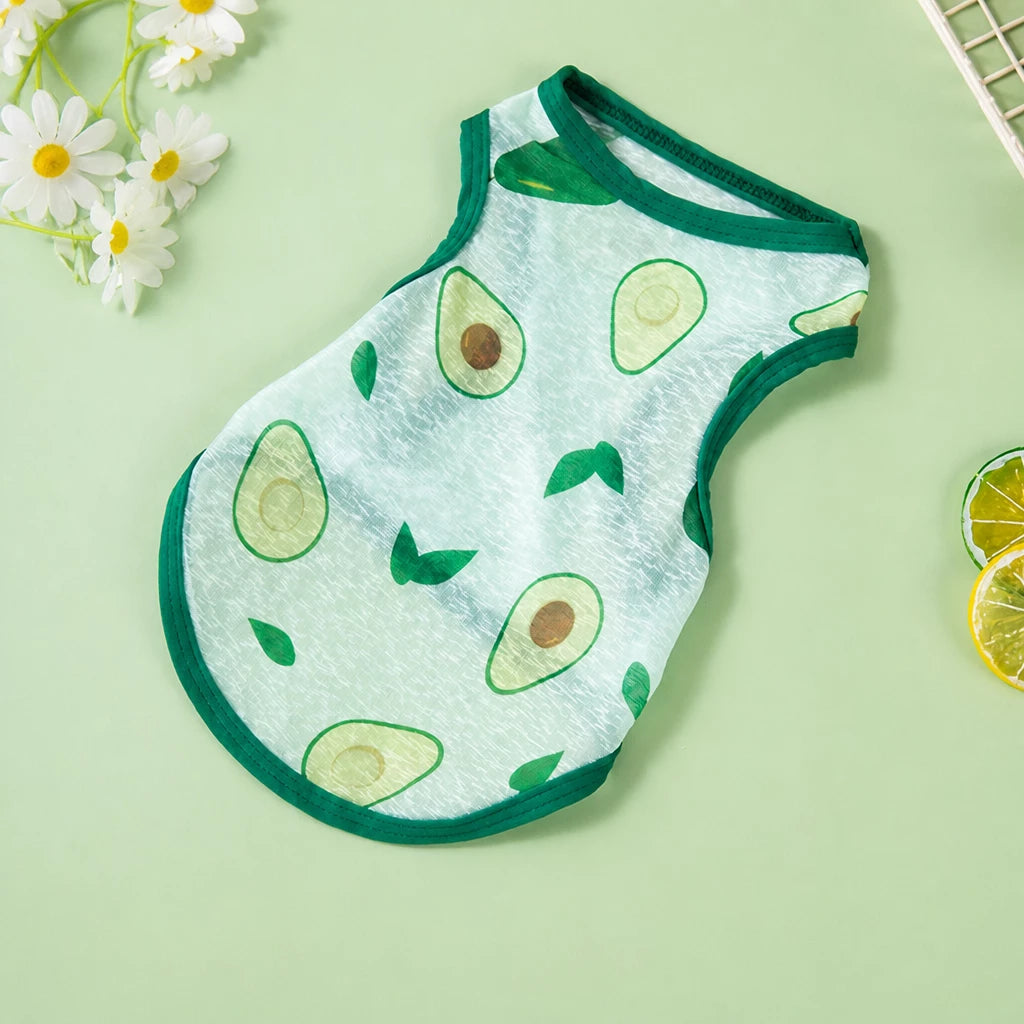 Cotton Bow Dress for Small Dogs and Cats