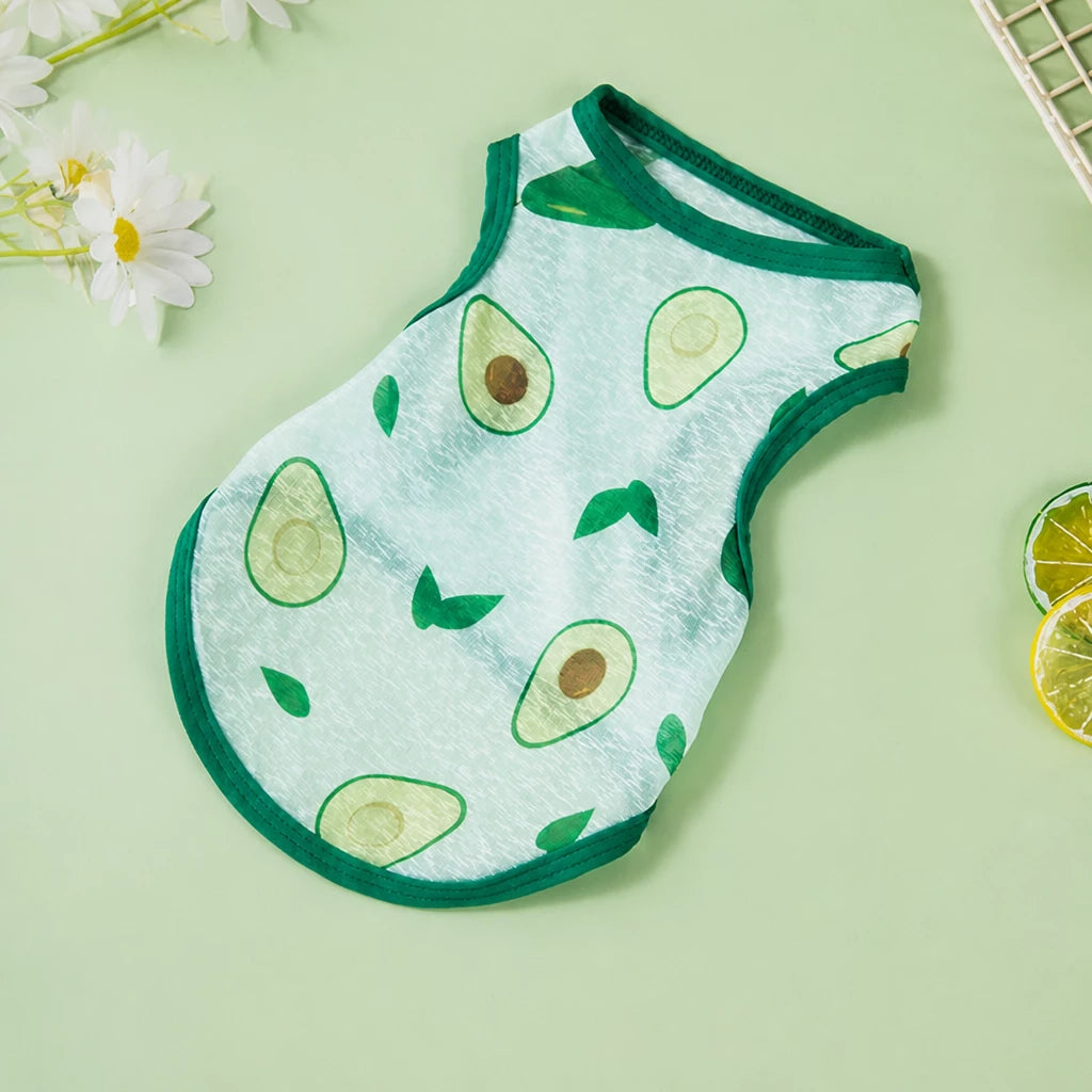 Cotton Bow Dress for Small Dogs and Cats