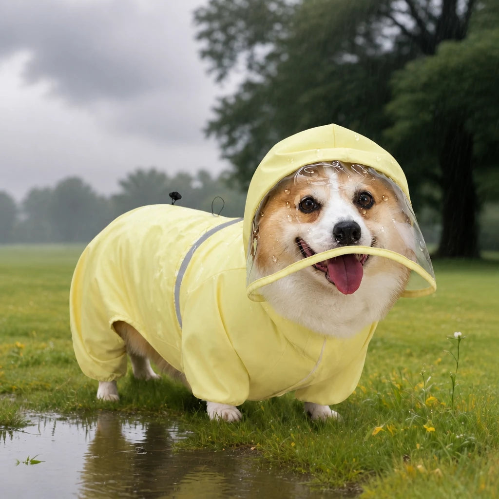 Full-Coverage Four-Leg Dog Raincoat