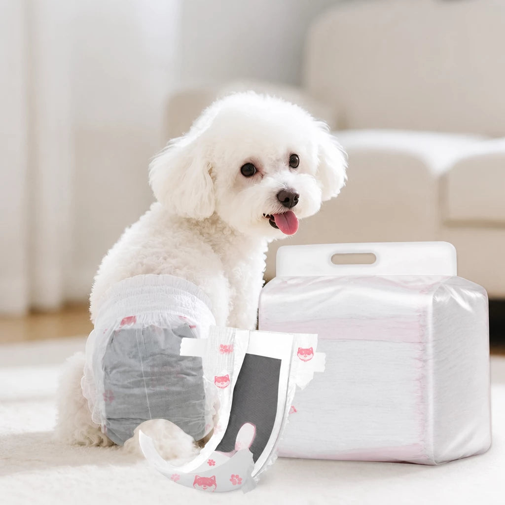Disposable Dog Diapers for Male and Female Dogs