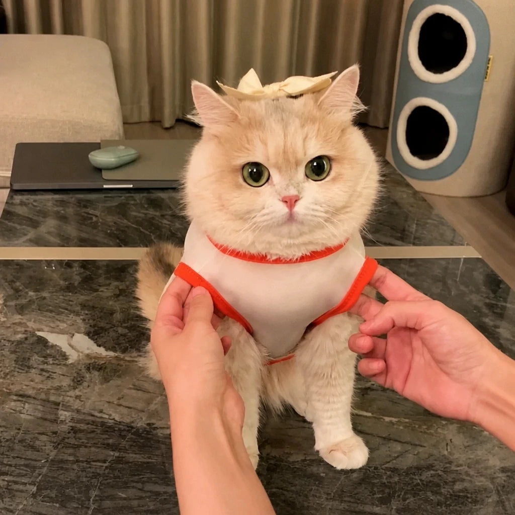 Lightweight Mesh Pet Vest for Cats and Small Dogs
