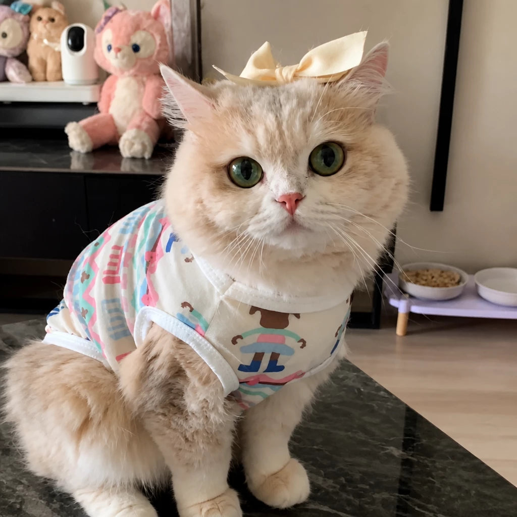 Lightweight Mesh Pet Vest for Cats and Small Dogs