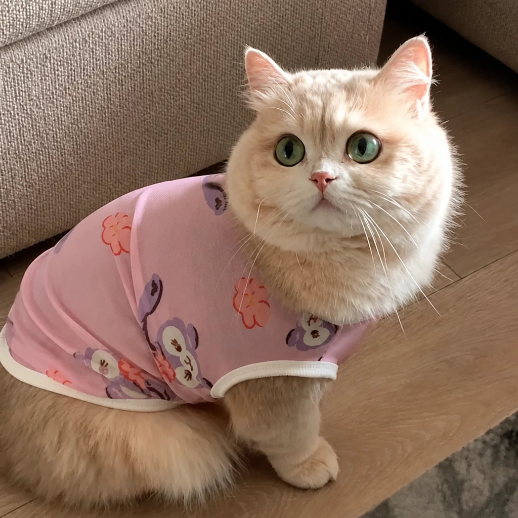 Lightweight Mesh Pet Vest for Cats and Small Dogs