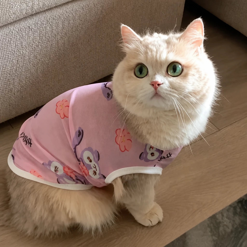 Lightweight Mesh Pet Vest for Cats and Small Dogs