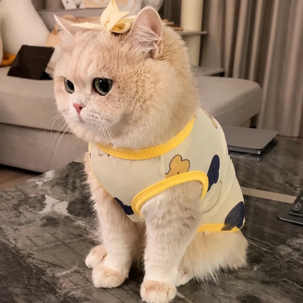 Lightweight Mesh Pet Vest for Cats and Small Dogs