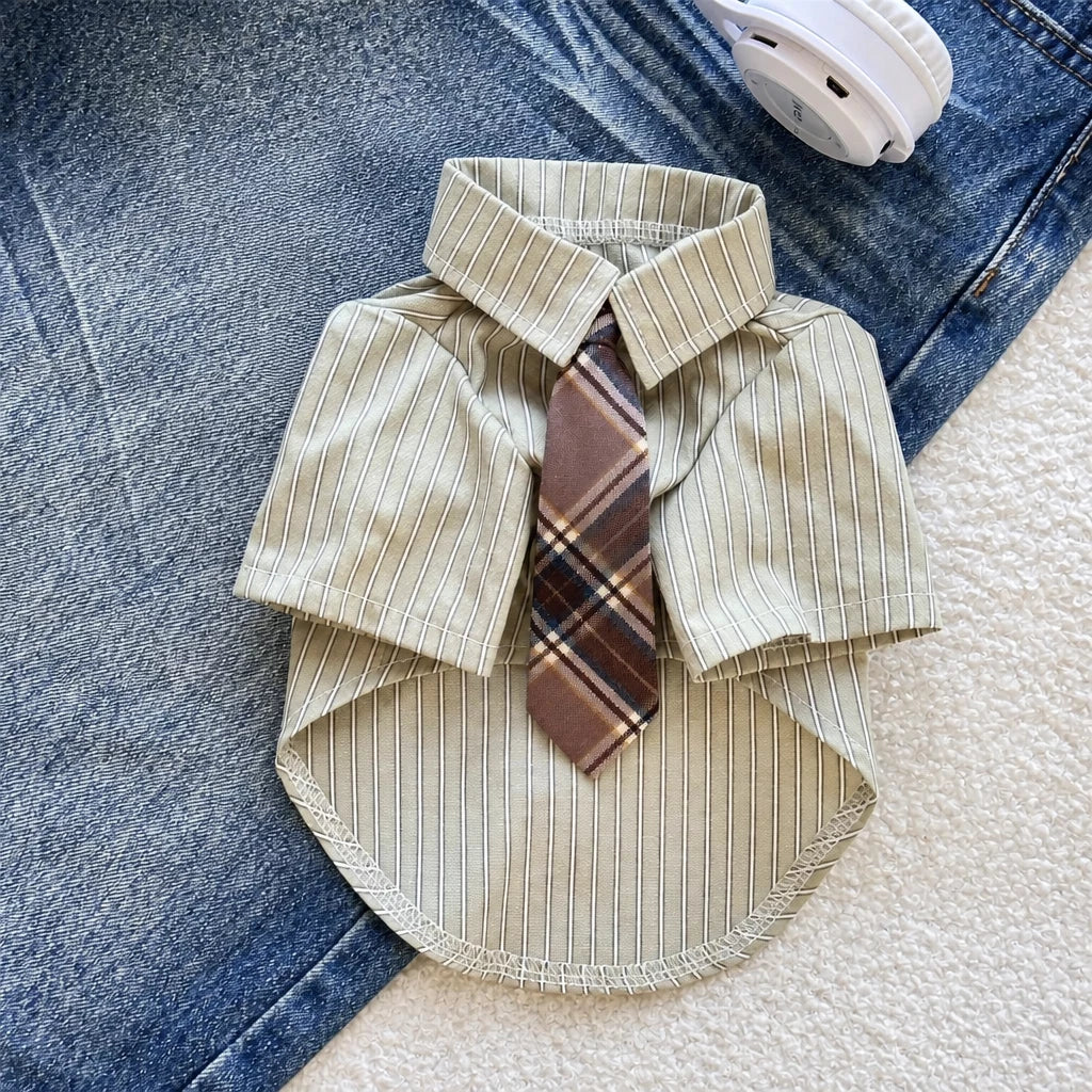 Lightweight Cotton-Linen Shirt for Cats and Dogs