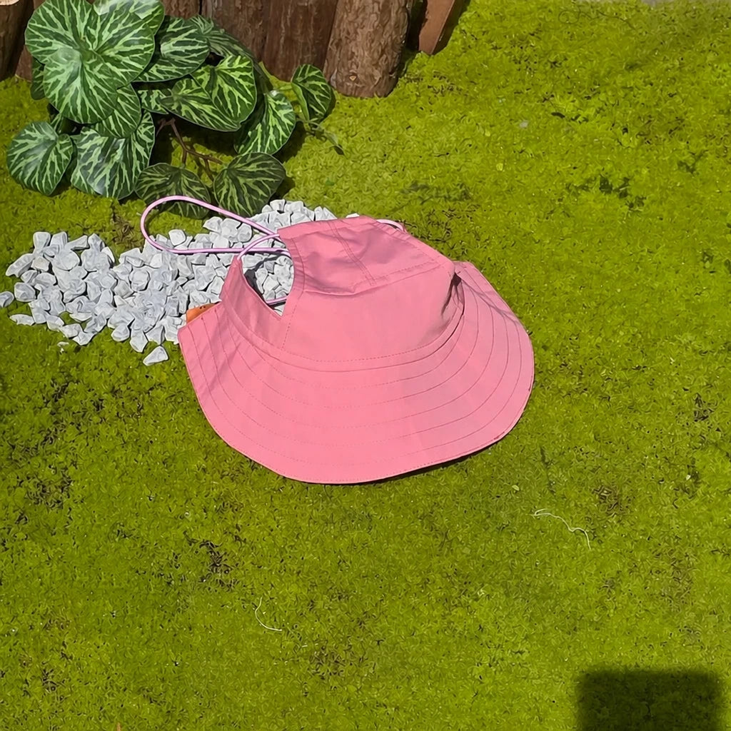 Adjustable Fisherman-Style Sun Hat for Dogs