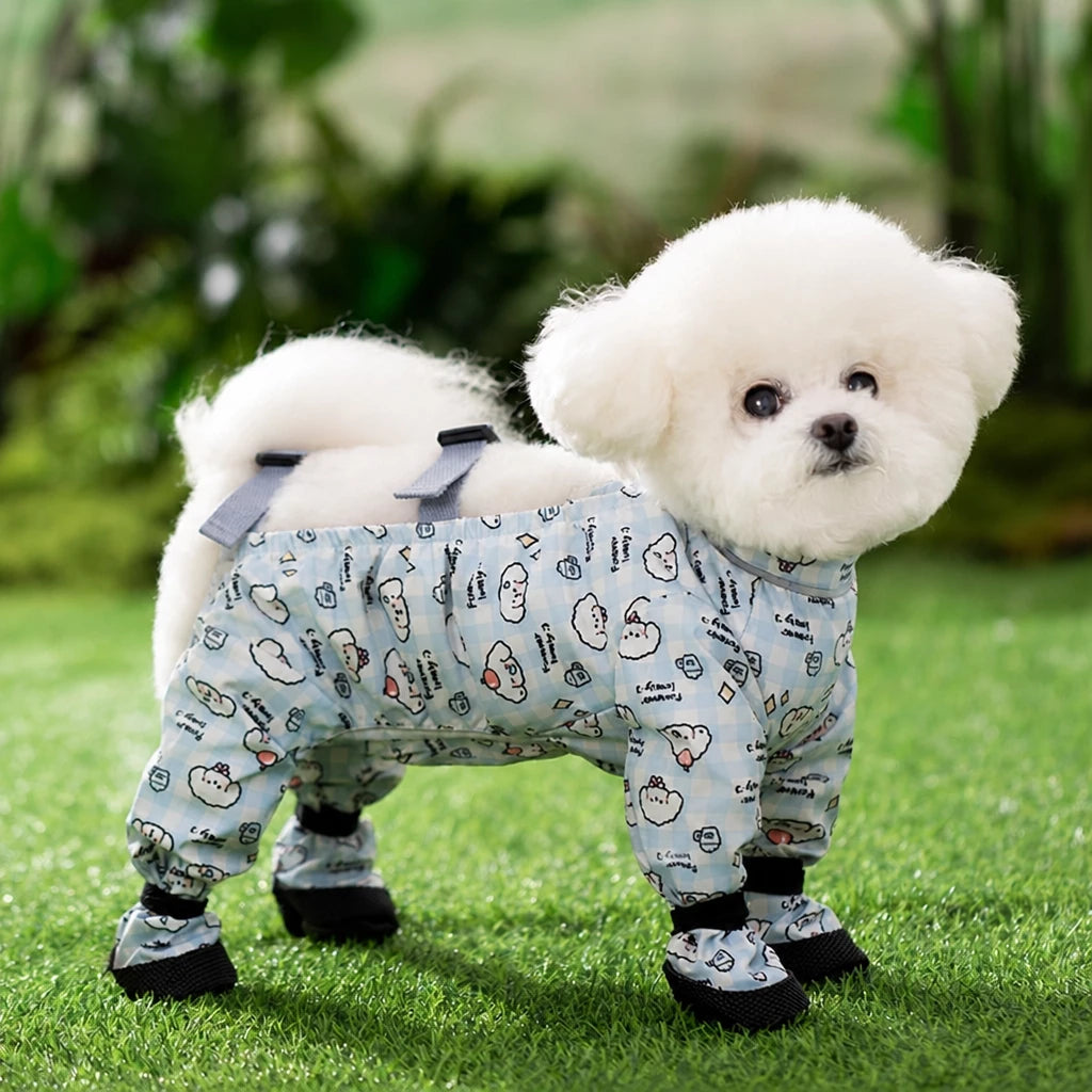 Summer Four-Leg Dog Coverall for Small Dogs