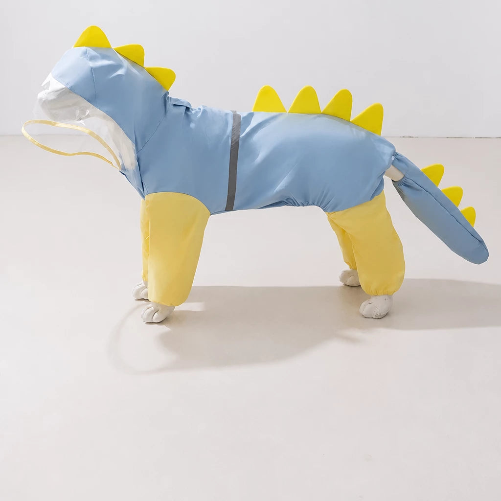 Four-Leg Waterproof Raincoat for Medium & Large Dogs