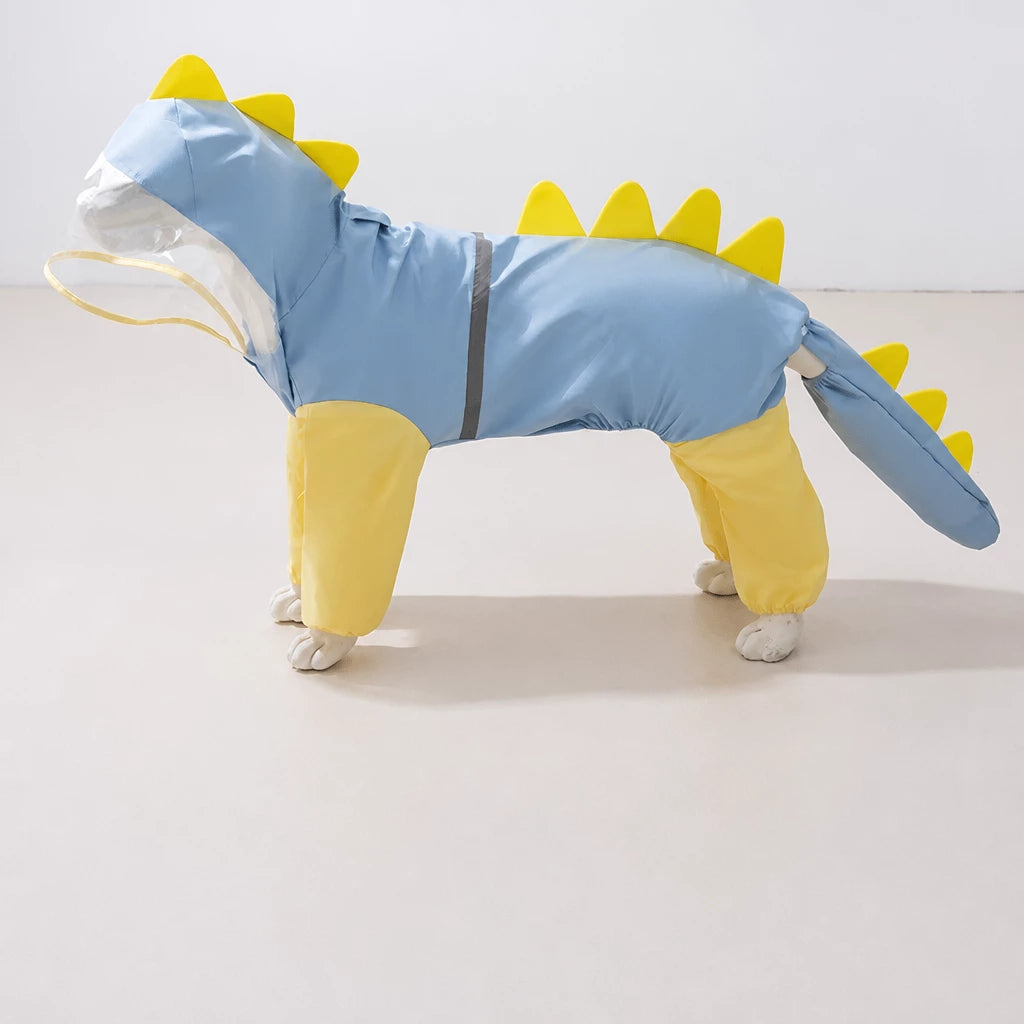 Four-Leg Waterproof Raincoat for Medium & Large Dogs