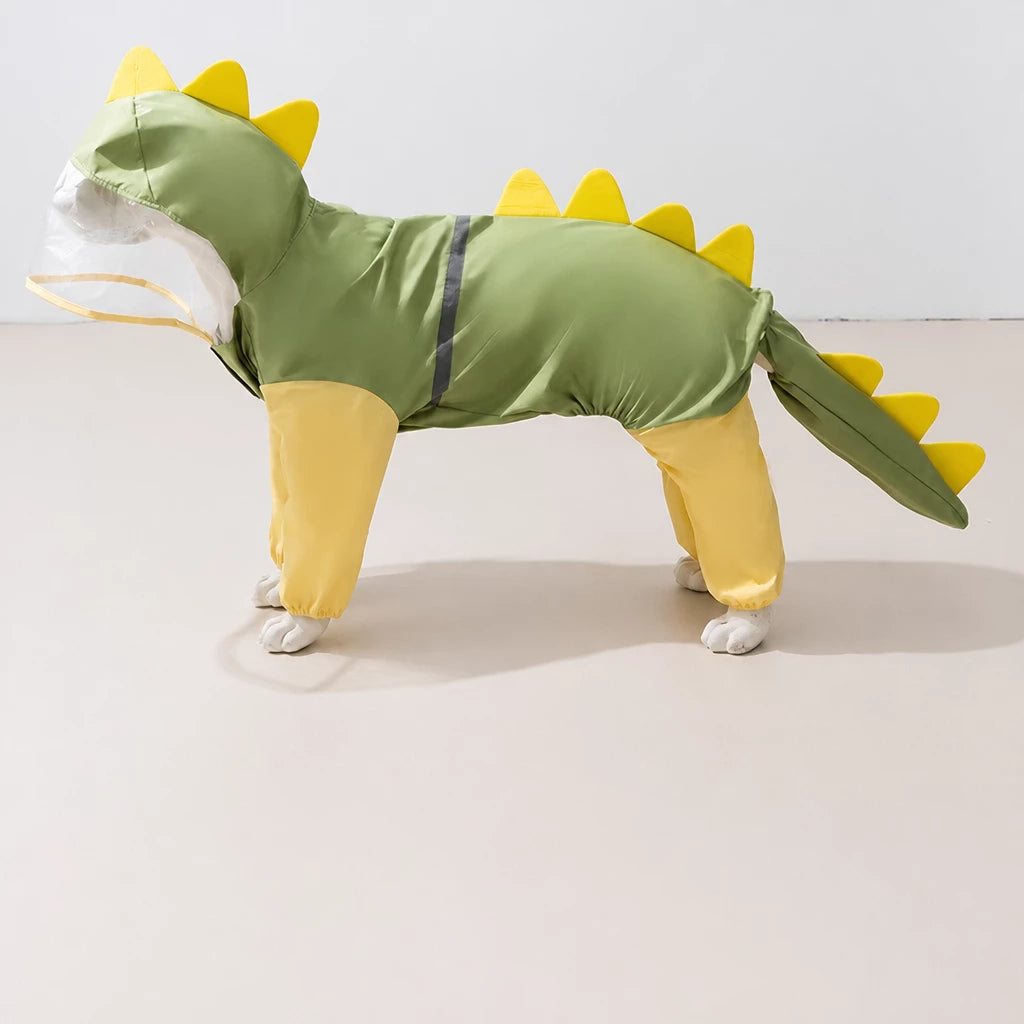 Four-Leg Waterproof Raincoat for Medium & Large Dogs