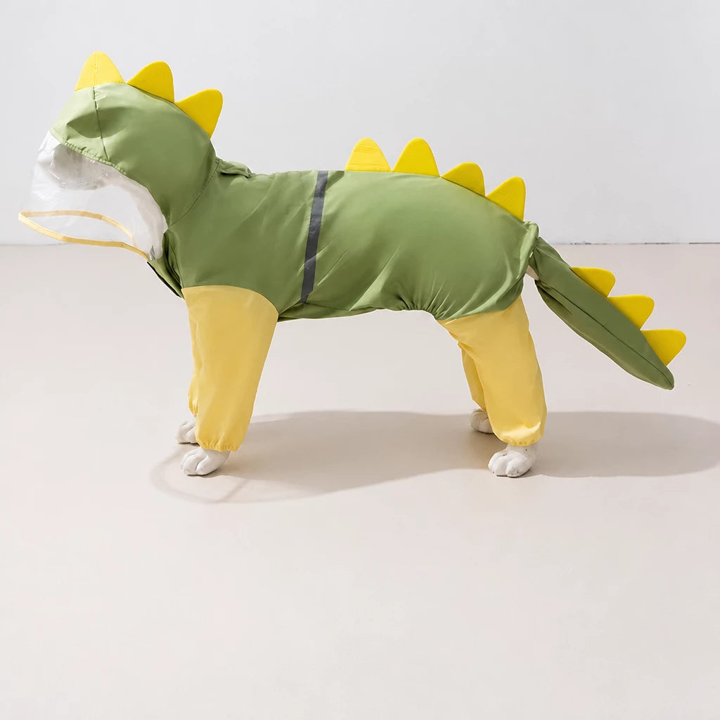 Four-Leg Waterproof Raincoat for Medium & Large Dogs