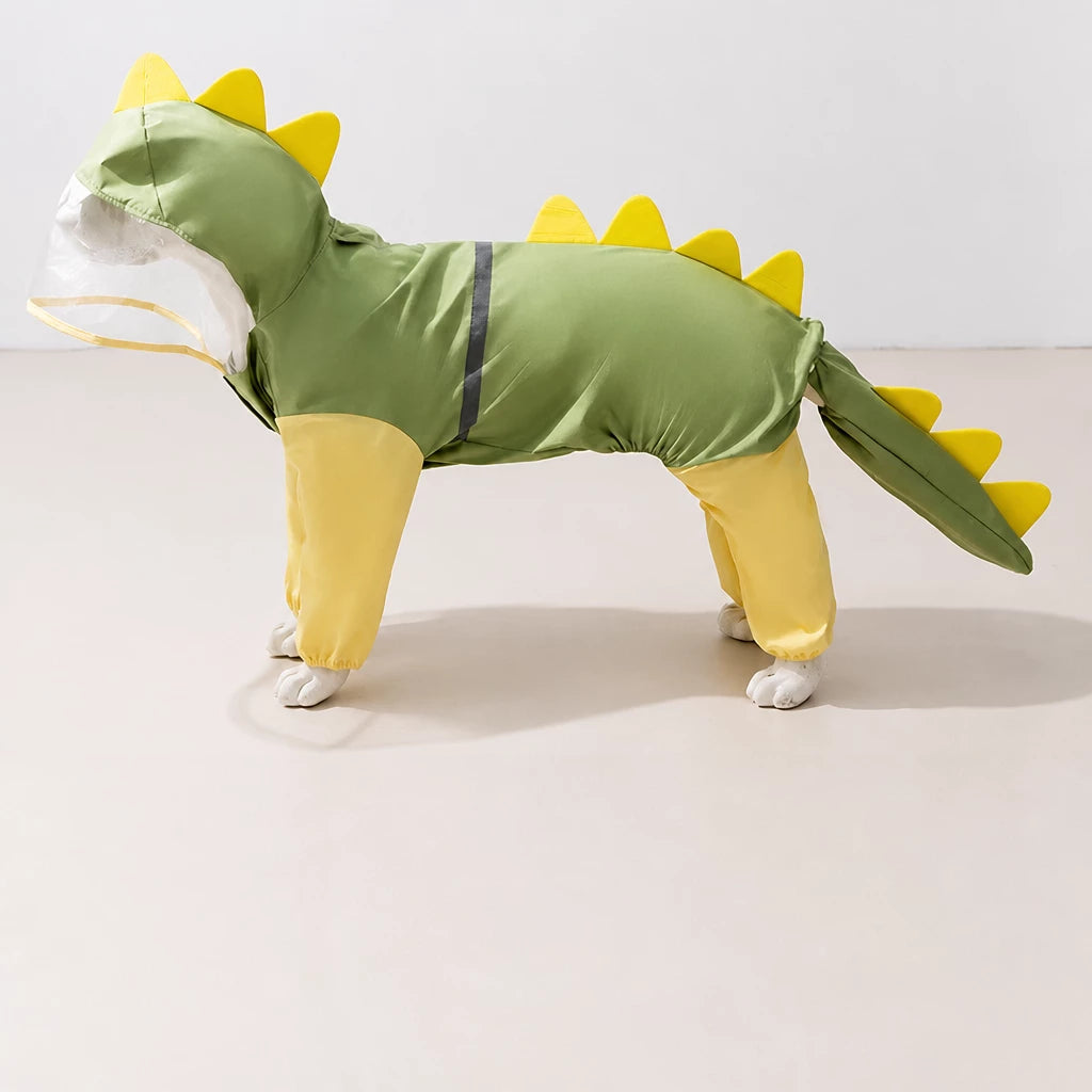 Four-Leg Waterproof Raincoat for Medium & Large Dogs