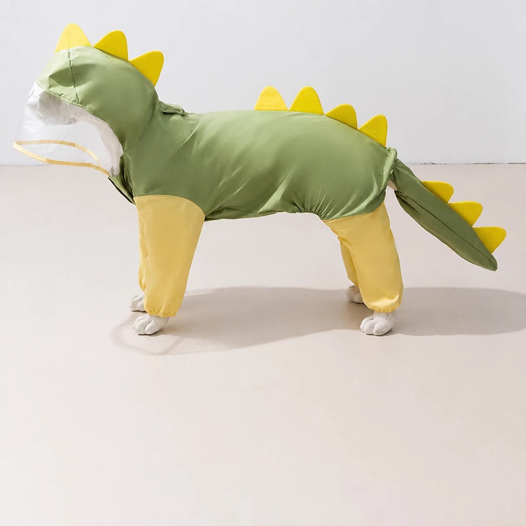 Four-Leg Waterproof Raincoat for Medium & Large Dogs
