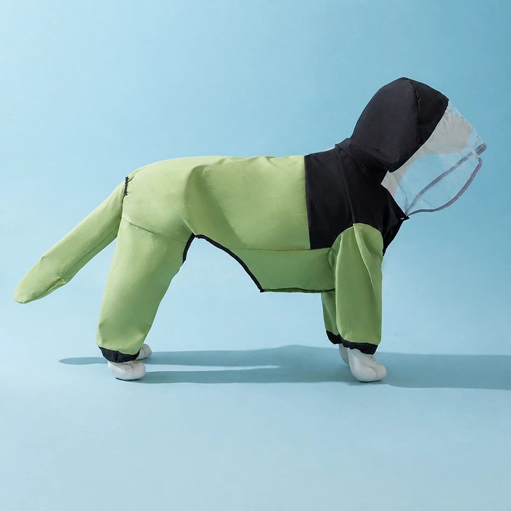Four-Leg Waterproof Raincoat for Medium & Large Dogs