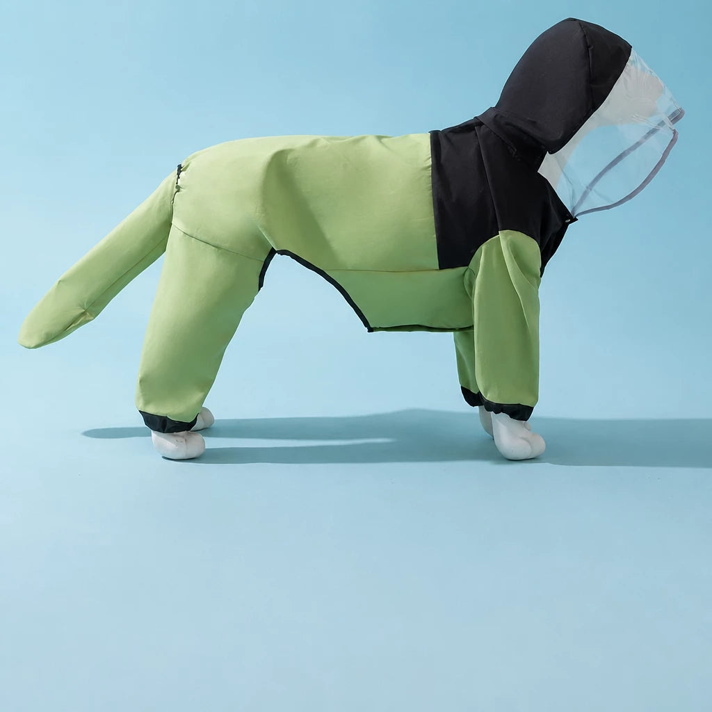 Four-Leg Waterproof Raincoat for Medium & Large Dogs