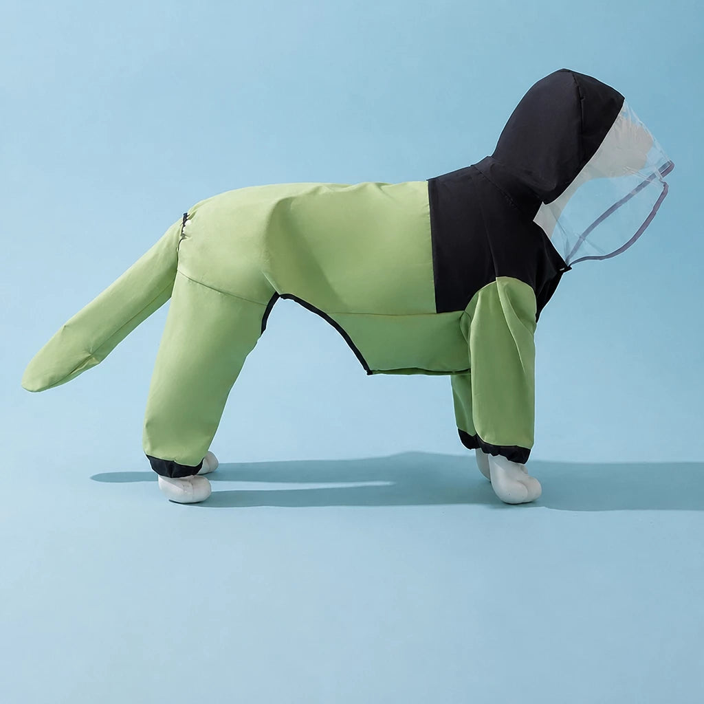 Four-Leg Waterproof Raincoat for Medium & Large Dogs