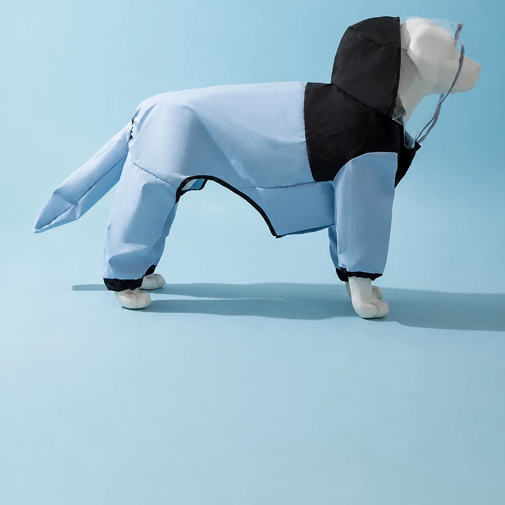 Four-Leg Waterproof Raincoat for Medium & Large Dogs