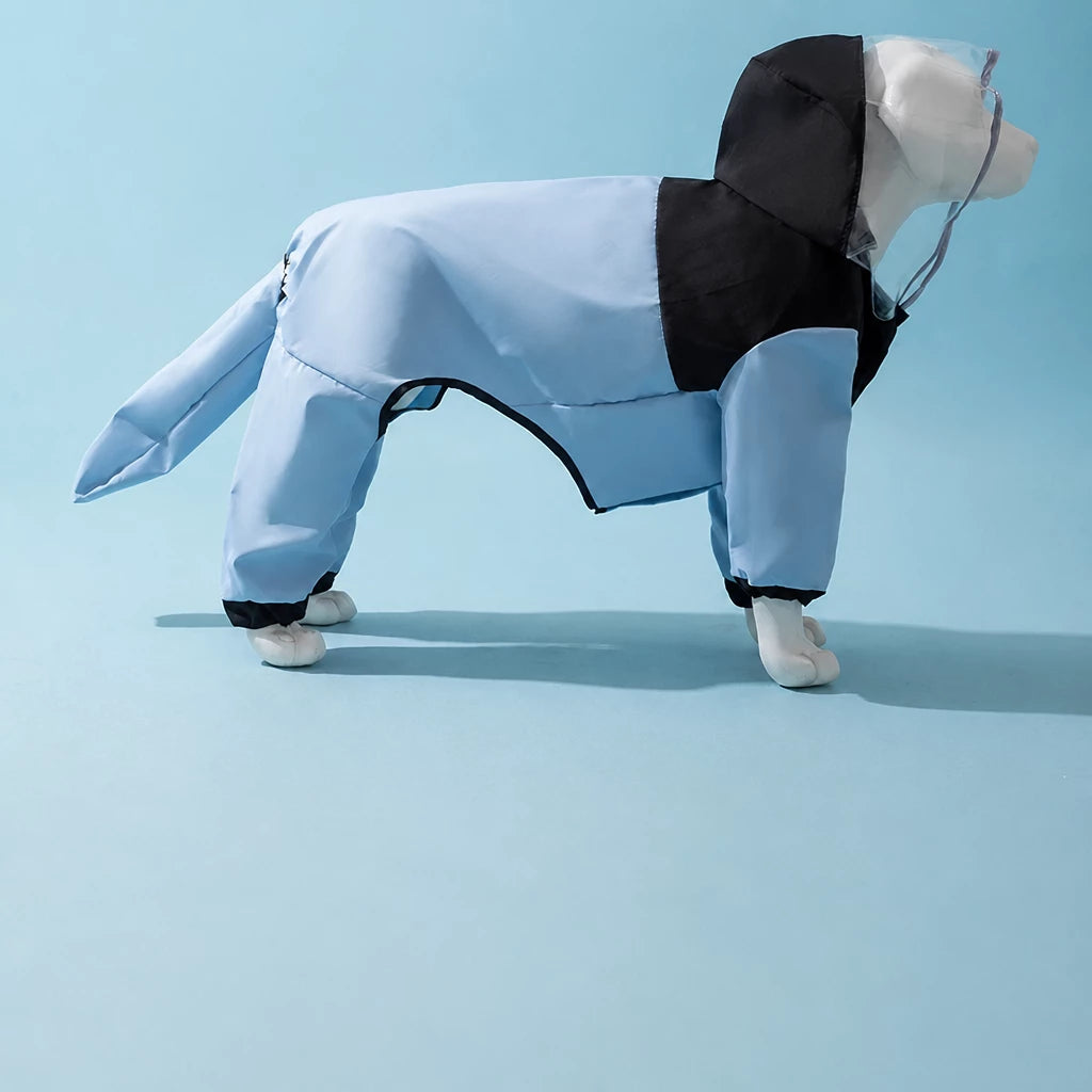 Four-Leg Waterproof Raincoat for Medium & Large Dogs