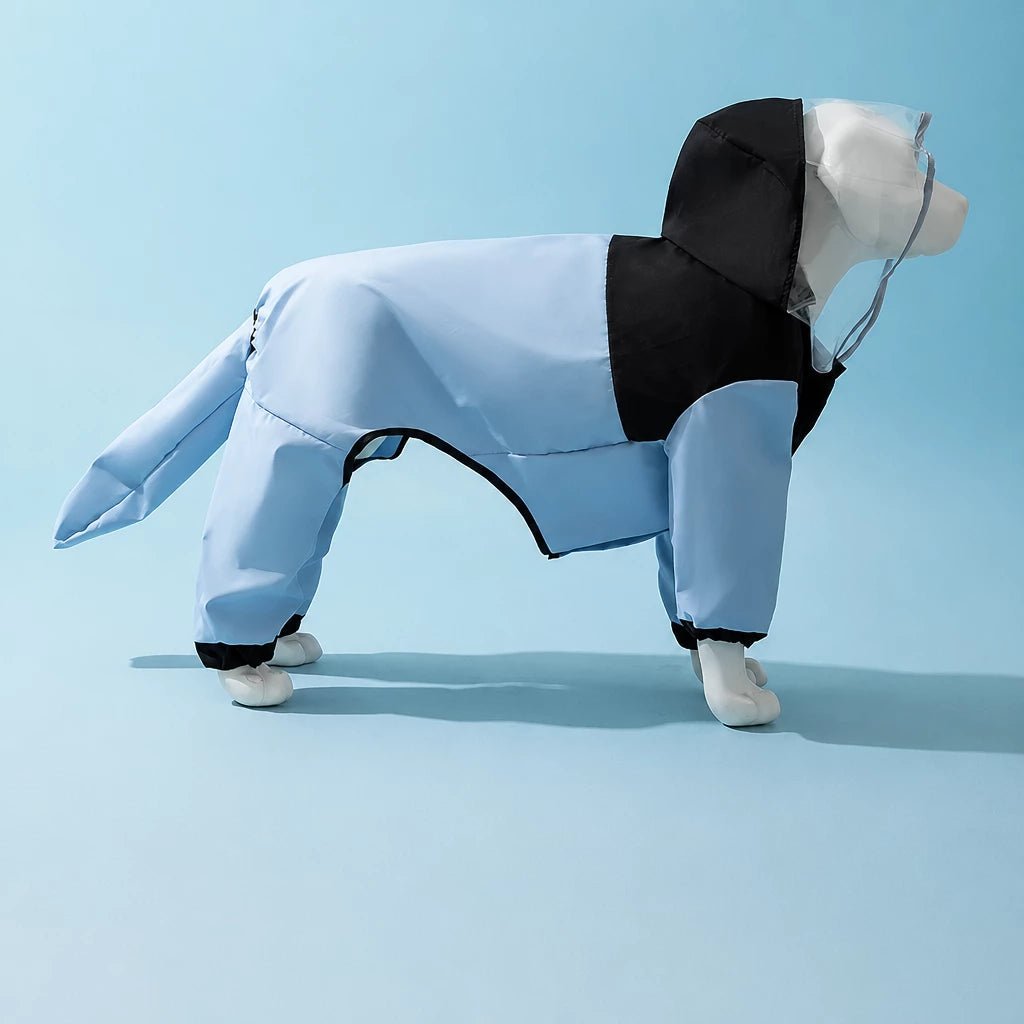 Four-Leg Waterproof Raincoat for Medium & Large Dogs