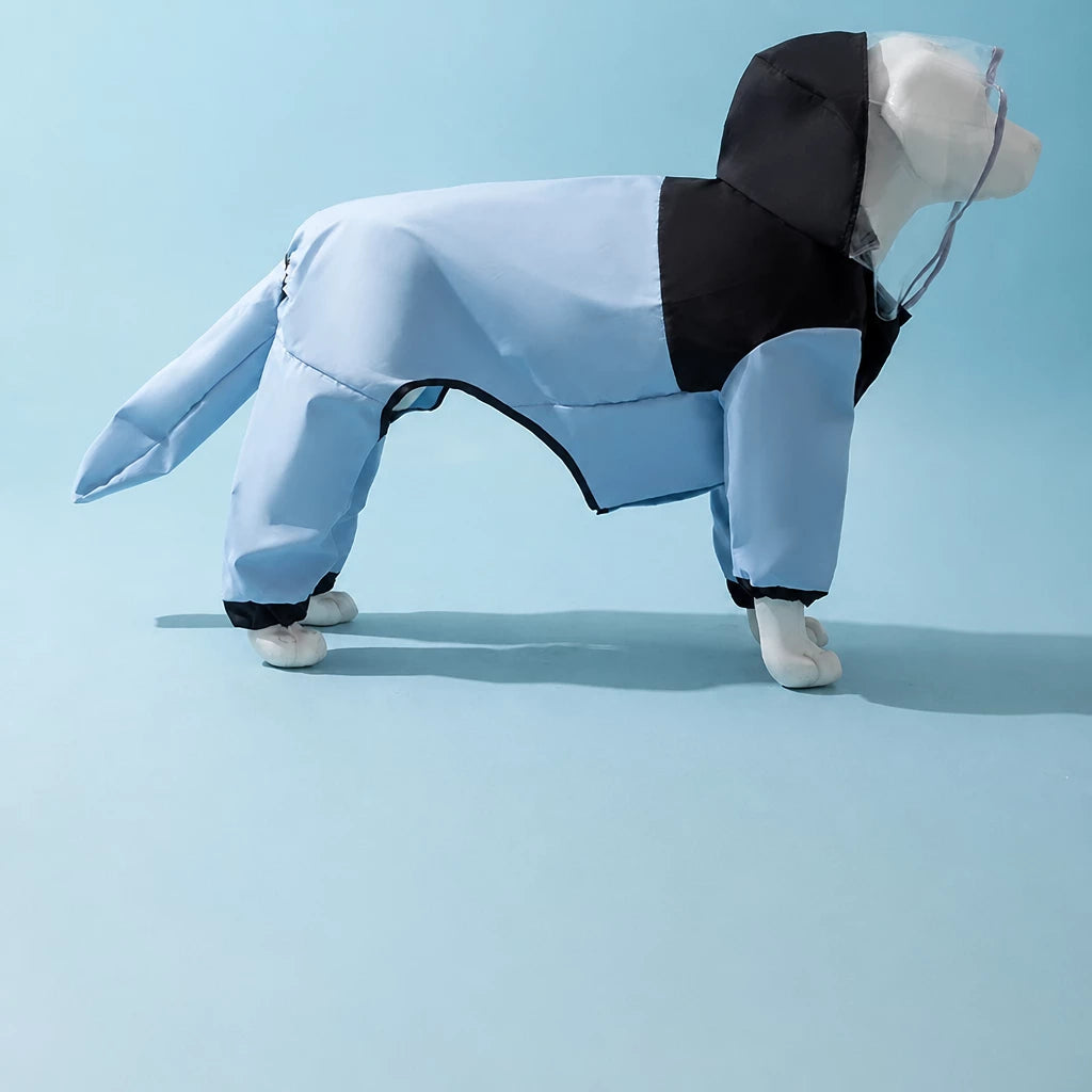 Four-Leg Waterproof Raincoat for Medium & Large Dogs