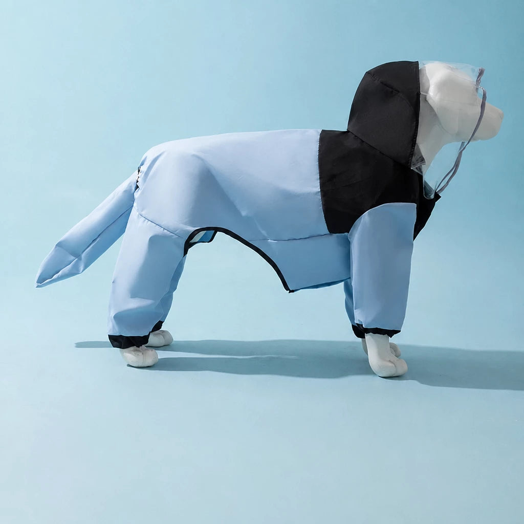 Four-Leg Waterproof Raincoat for Medium & Large Dogs