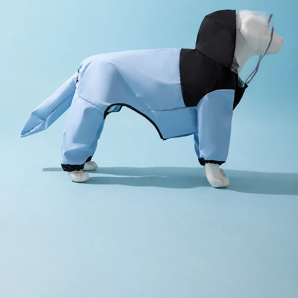 Four-Leg Waterproof Raincoat for Medium & Large Dogs