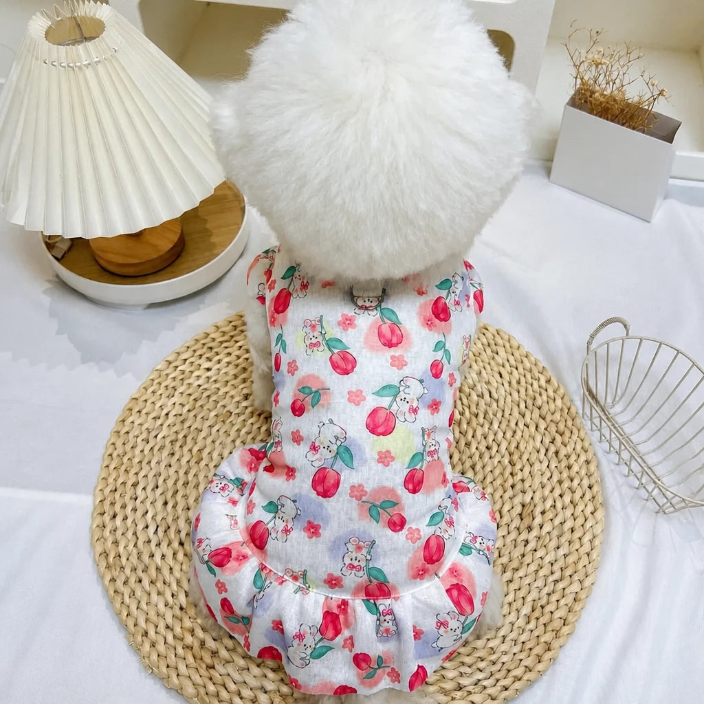 Breathable Mesh Summer Dress for Dogs and Cats