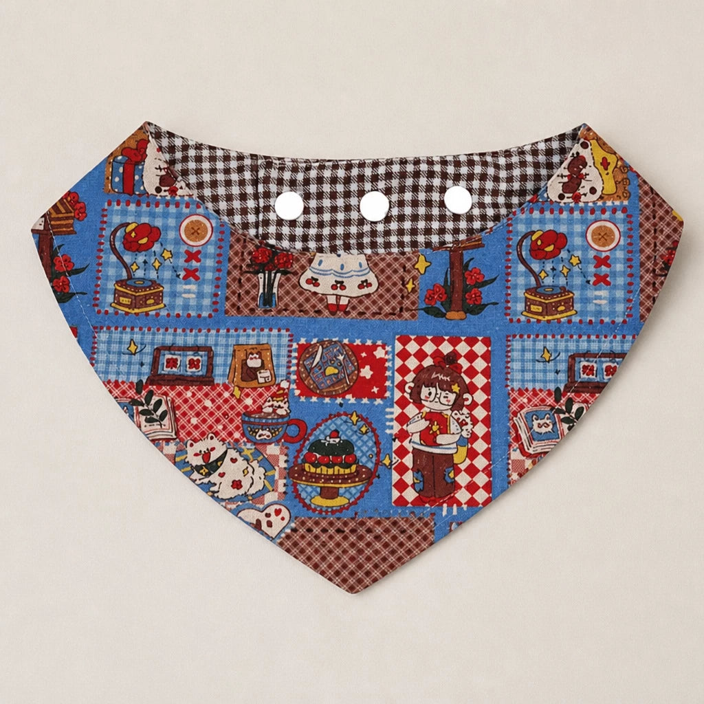 Adjustable Pet Bandana Bib for Dogs and Cats