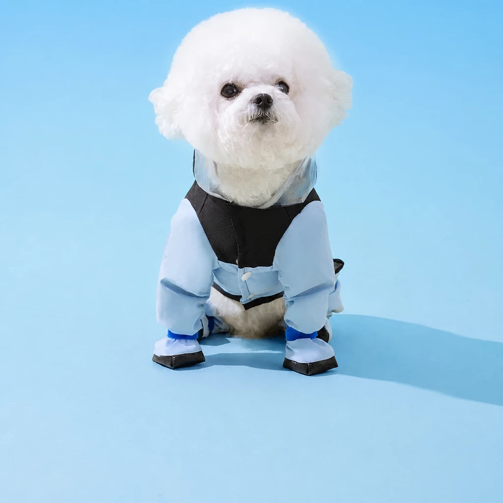Waterproof Four-Leg Raincoat for Small Dogs