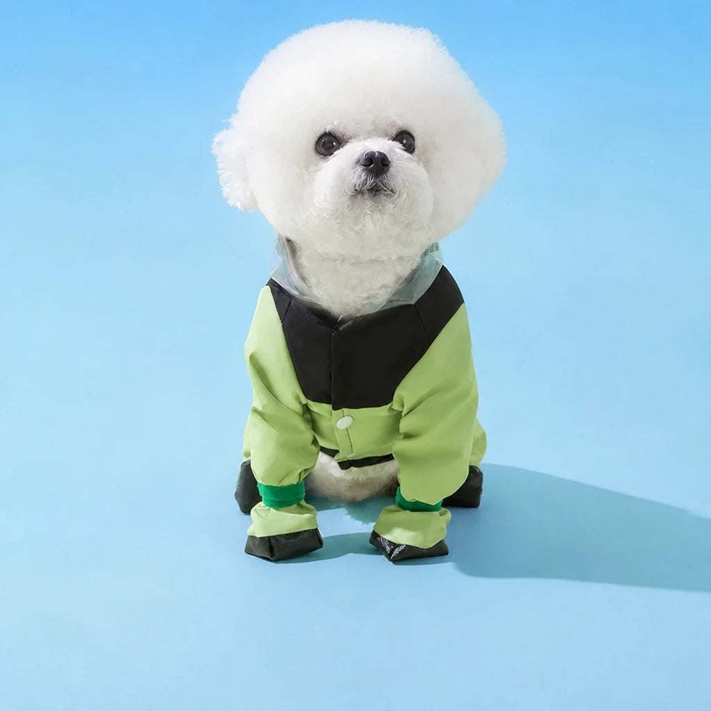Waterproof Four-Leg Raincoat for Small Dogs