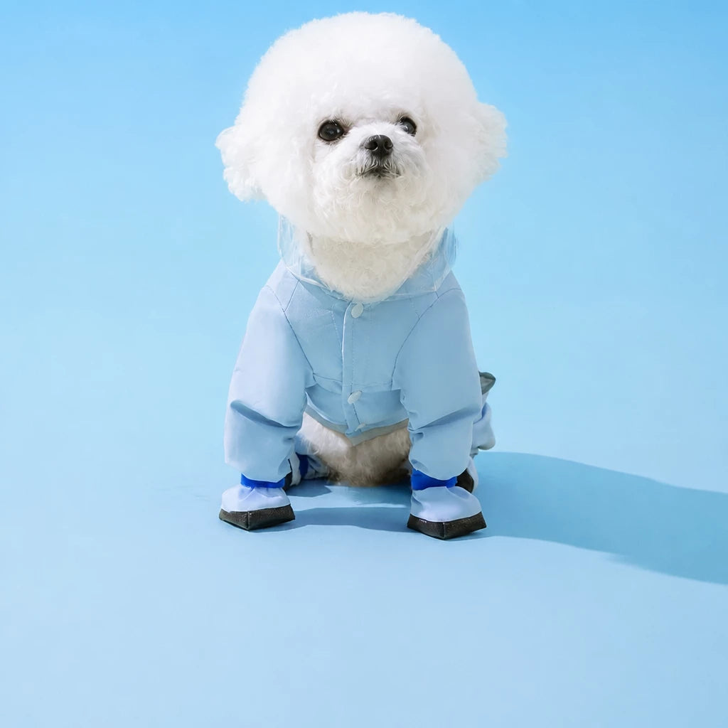 Waterproof Four-Leg Raincoat for Small Dogs