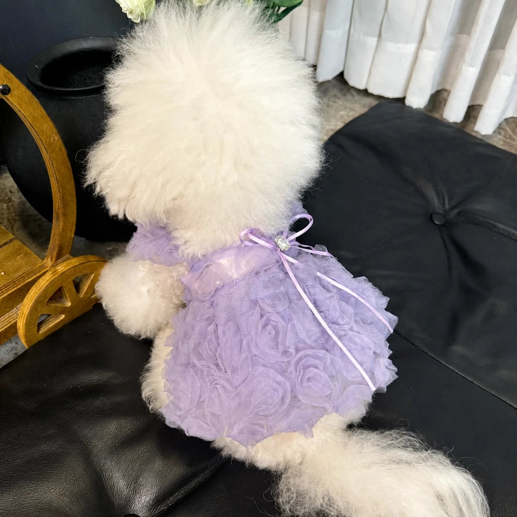 Pet Summer Dress with Suspender-Style Straps