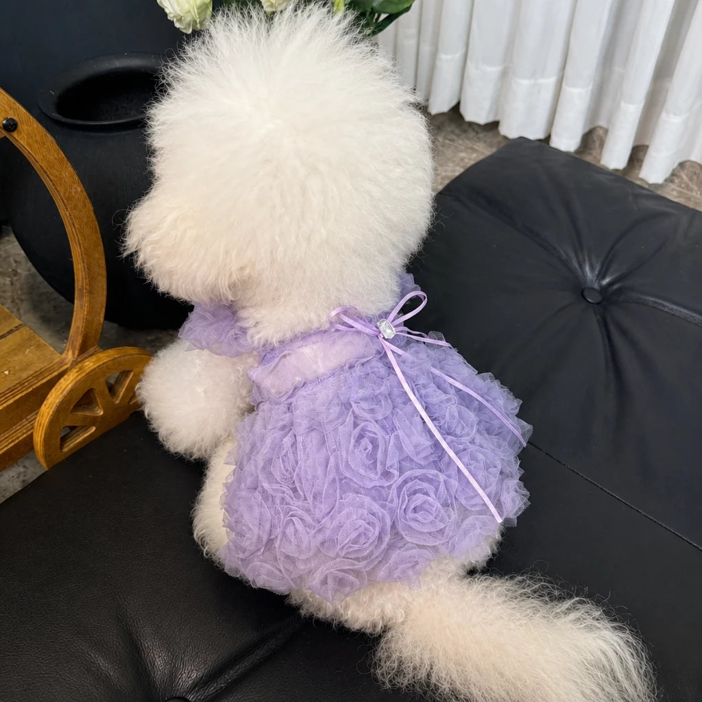 Pet Summer Dress with Suspender-Style Straps